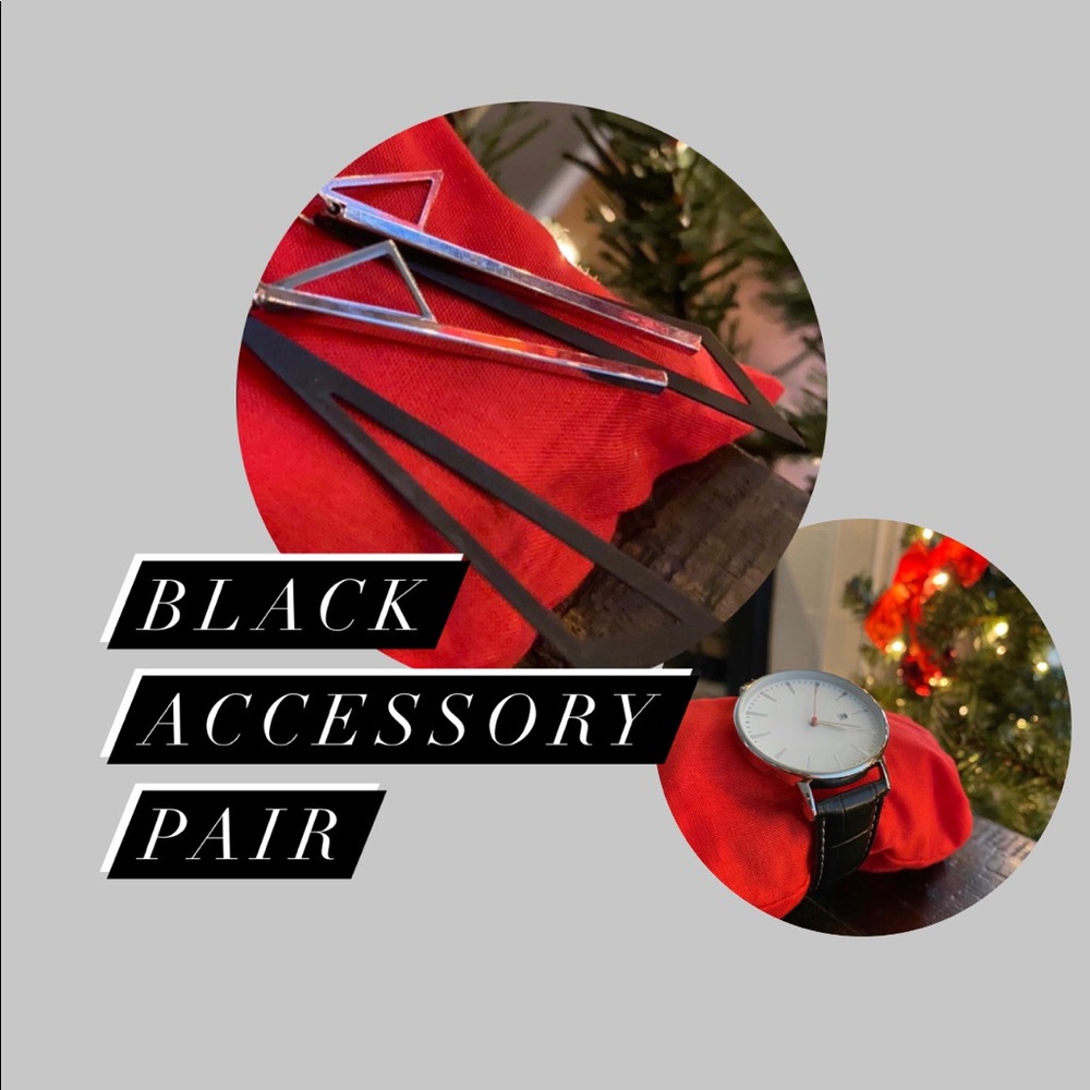 Black accessories pair